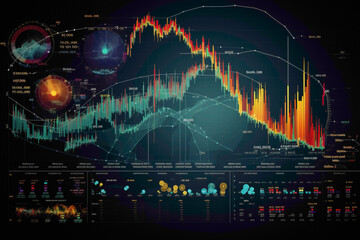 Wall Mural - Exemplary stock market charts showcasing perfect alignment and insightful analysis.