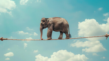 Elephant balancing on a tightrope risk management in financial investments