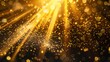 abstract gold bokeh background with glitter defocused lights and stars