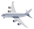 © ShaviReaper - Beautiful close-up model of a toy airplane on a transparent background. Cut out.