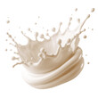© ShaviReaper - Milk splash close up, drink concept, packaging, food illustration. Cut out.
