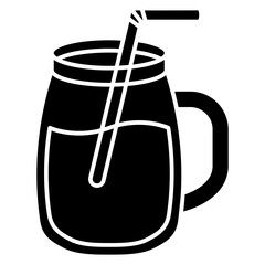 Poster - illustration of a cup of smoothie