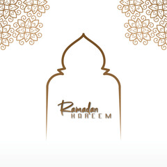 Sticker - premium luxury greeting feed design for social media celebrating the blessed month of Ramadan