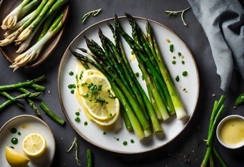 Sticker - asparagus with onion and garlic