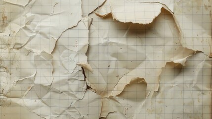 Wall Mural - Torn notebook page. Generative AI