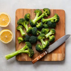 Canvas Print - vegetables on a wooden board