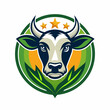 Cow Head Logo vector design - Cow sport team logo