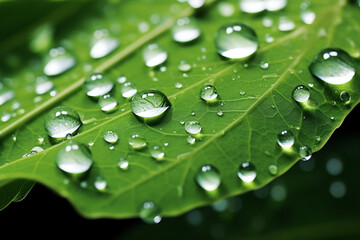  raindrops on the leaves, beautiful, dewdrops in the morning