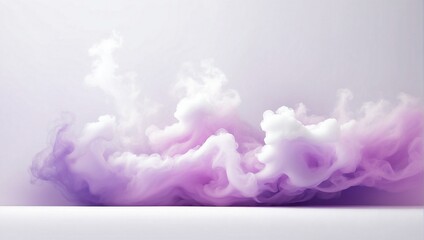 Wall Mural - Abstract colorful smoke on white background