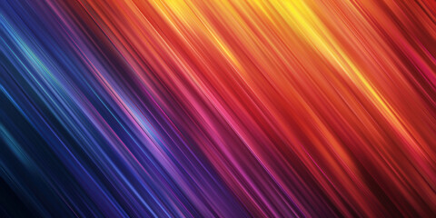 Wall Mural - abstract futuristic background. reds, oranges and purple motion blur lines set against a black backg