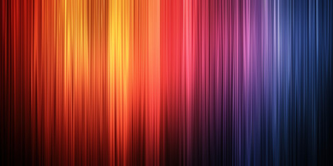 Wall Mural - abstract futuristic background. fiery yellow, red and magenta motion blur lines set against a black 
