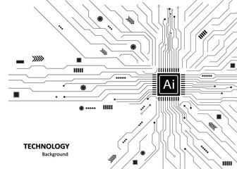 Black circuit diagram  