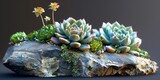 Fototapeta Do akwarium - beautiful succulents close up as a houseplant for decoration