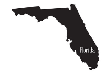 Sticker - Florida State Silhouette Map