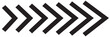 Arrow dynamic symbol. Speed, fast arrows symbols set. Arrow dynamic elements. isolated on white background. Vector illustration 