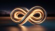© Oleks Stock - Infinity sign of light trails 3D rendering illustration