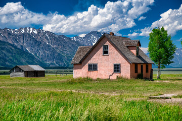 Sticker - A beautiful house inside Grand Teton National Park