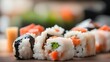 Japanese cuisine, sushi and rolls