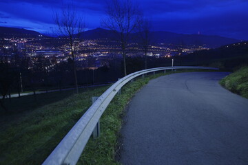 Wall Mural - Road in the suburbs of Bilbao