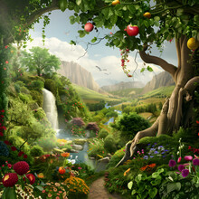 The Garden Of Eden As Described In The Bible 