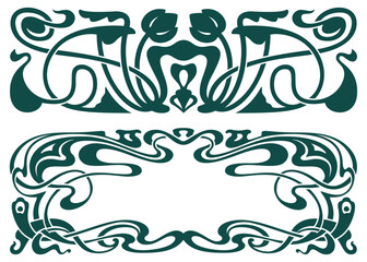 Wall Mural - Element flower for labels.