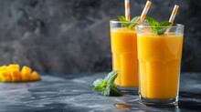 Orange smoothies yellow colorful fruit juice milkshake blend beverage healthy high protein the taste yummy In glass drink to lose weight drink episode morning on wooden background,Orange fresh juice 

