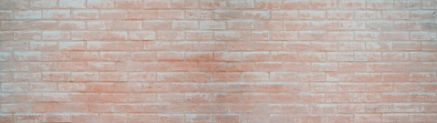 Aufkleber - Abstract pink white colored painted damaged rustic brick wall brickwork stonework masonry wallpaper, texture background banner panorama, seamless pattern