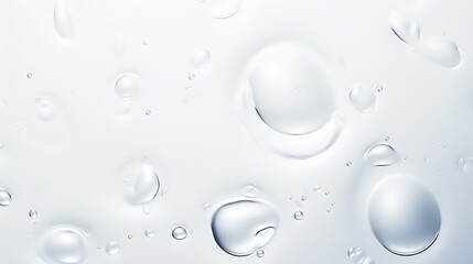 Poster - A solitary water drop adorns a white surface, serving as a minimalist background.