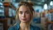 © Alex - Woman Storekeeper in Warehouse Portrait Generative AI