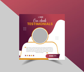 presentation modern layout business testimonials design premium illustrator 