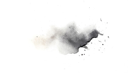 Isolated watercolor stain for backgrounds