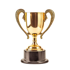 Academic Achievement Trophy isolated on white or transparent background