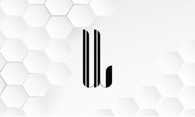 UL, LU, U, L, Abstract Letters Logo Monogram
