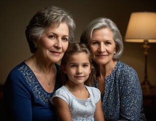 Wall Mural - Generations of Women: A Family Portrait - together on Mother's Day