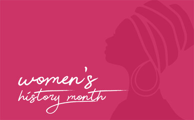 Wall Mural - Womens History Month, holiday concept