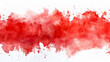 Fluid red pigments bleed and merge to create a continuous watercolor effect on paper