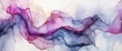 Fond aquarelle abstrait, vagues violettes