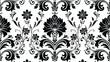 Wallpaper in the style of Baroque. Seamless vector b