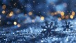 Abstract winter night with sparkling snowflakes for holiday season beauty and fashion items.