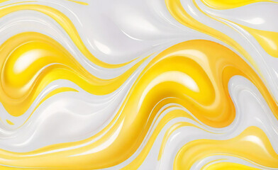 Plantilla de banner líquido cortado en papel blanco y naranja colorido 3d. Fondo abstracto vectorial con ondas fluidas de gradiente de círculo naranja, formas orgánicas, texto. Banner de moda.