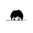Peeking Boy Logo Design