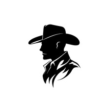 Rodeo Cowboy Vector Logo