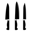 Set Of Kitchen Knives Vector Logo