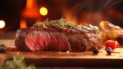 Wall Mural - delicious steak pictures
