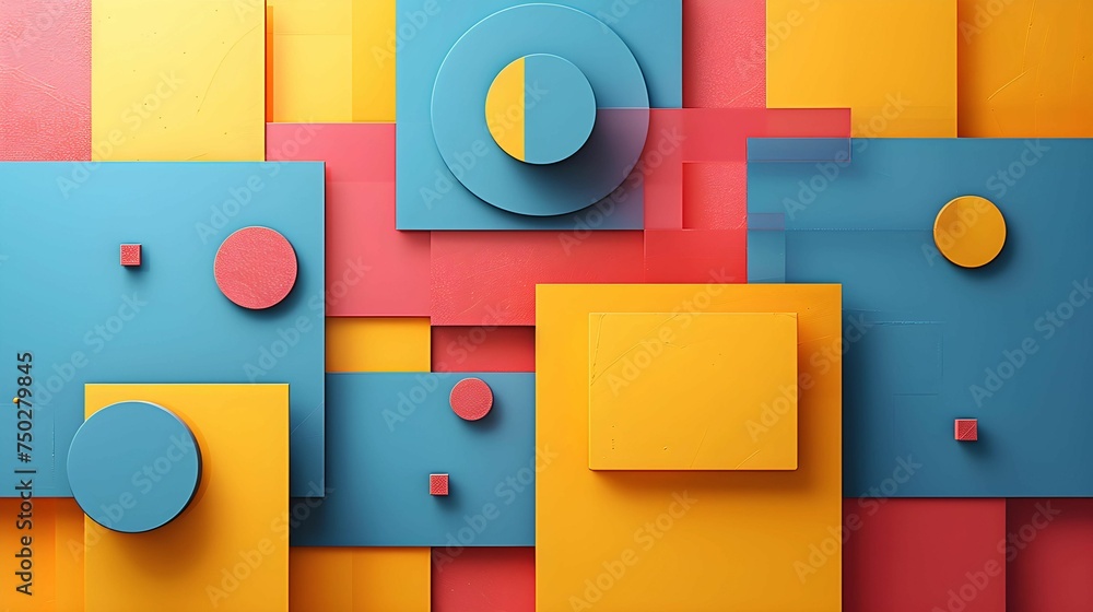 Simple Solid Color Designs Simple yet powerful images using solid colors and simple shapes to ...