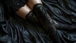 girl in Black Stockings