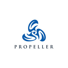 Propeller logo with a modern and abstract design concept