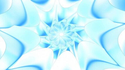 Wall Mural - abstract floral soft fractal pattern. motion. star shaped elements with hypnotic effect.
