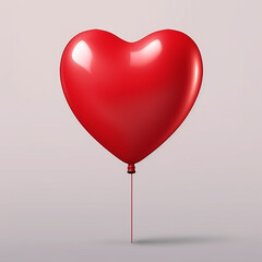 Poster - red heart balloons