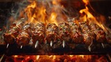 Fototapeta Natura - Delicious grilled meat